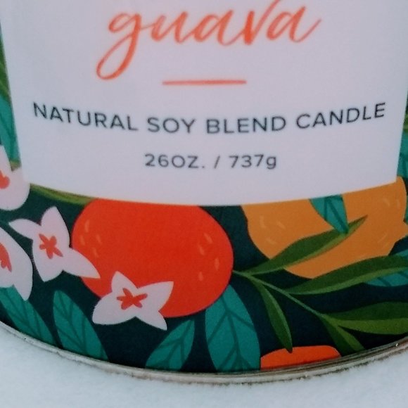 Scentsational Candle Natural Soy Blend Wax Scented Candle Tangerine Guava 26 Oz - Picture 4 of 9